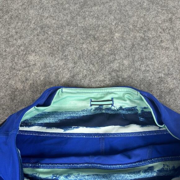 Lululemon Leggings Womens 6 Cropped 21" Blue Inspire Run Athletic Gym Workout - Picture 7 of 10